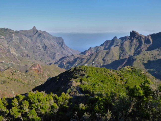 senderismo en roque negro Roque negro anaga tenerife