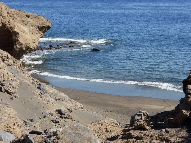 playa oculta en Tenerife