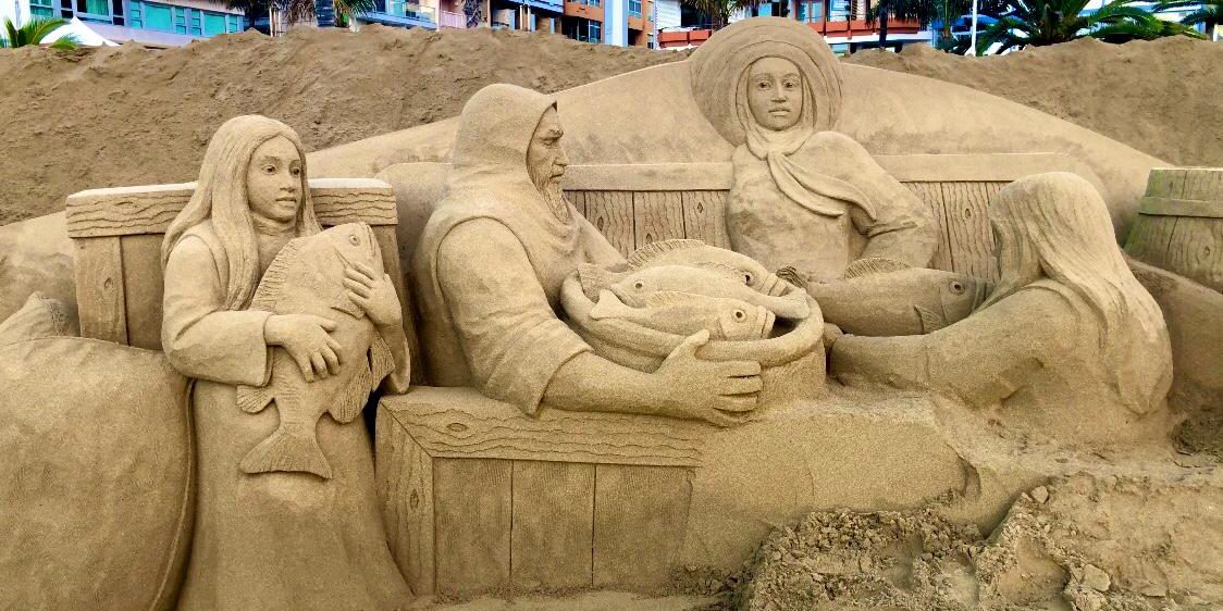 Un año más el Belén de Arena de Las Palmas de Gran Canaria llega por Navidad