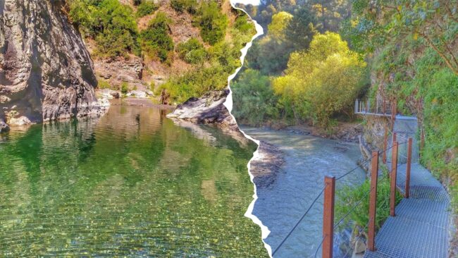 Pasarelas del Río Genal Las Pasarelas del Río Genal es una sencilla ruta de senderismo